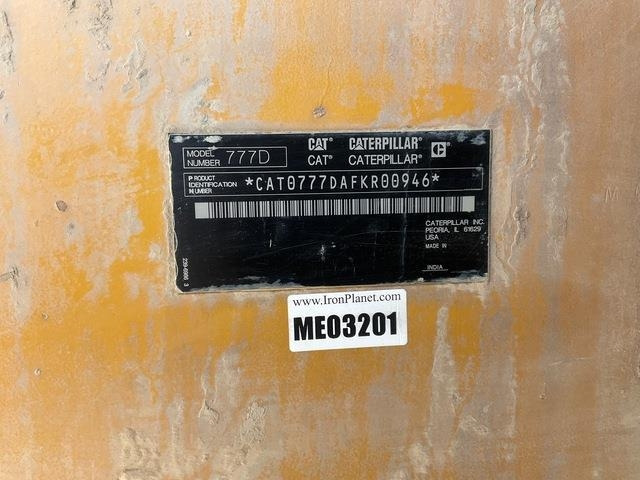 CAT 777D - משאית סלעים/ מסיר פסולת קשיח: תמונה 5 CAT 777D - משאית סלעים/ מסיר פסולת קשיח: תמונה 5