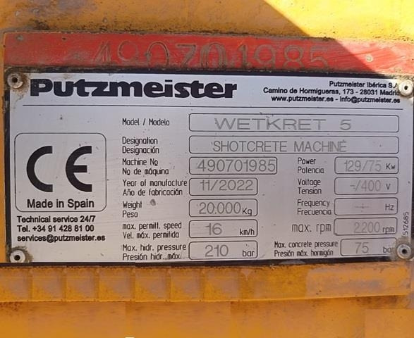Putzmeister WETKRET5 - משאית משאבת בטון: תמונה 5 Putzmeister WETKRET5 - משאית משאבת בטון: תמונה 5