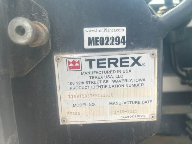 Terex RT555 - עגורן שטח מחוספס: תמונה 5 Terex RT555 - עגורן שטח מחוספס: תמונה 5