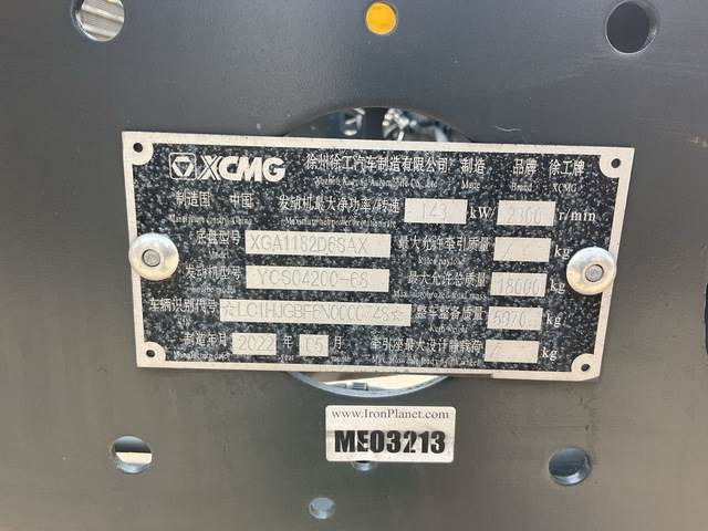 XCMG XGA1182D6SAX - משאית עם שלדת תא: תמונה 5 XCMG XGA1182D6SAX - משאית עם שלדת תא: תמונה 5