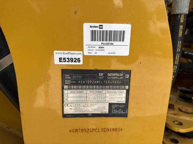 CAT 926M - מעמיס גלגלים: תמונה 5 CAT 926M - מעמיס גלגלים: תמונה 5