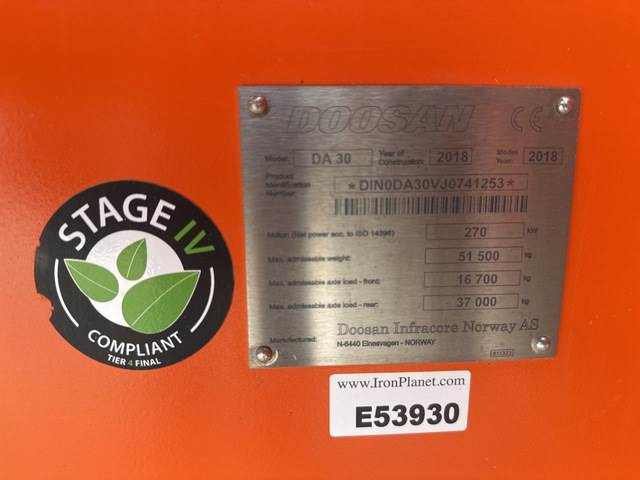 Doosan DA30 - מסיר פסולת מפרקי: תמונה 5 Doosan DA30 - מסיר פסולת מפרקי: תמונה 5