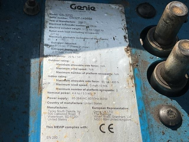 Genie GS3232 - מעלית מספריים: תמונה 5 Genie GS3232 - מעלית מספריים: תמונה 5