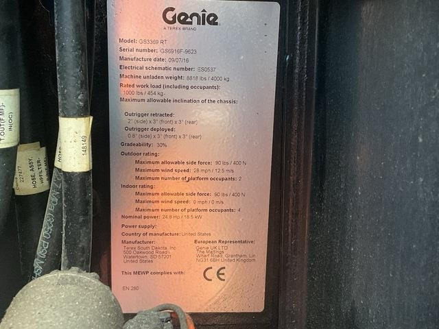 Genie GS3369RT - מעלית מספריים: תמונה 5 Genie GS3369RT - מעלית מספריים: תמונה 5