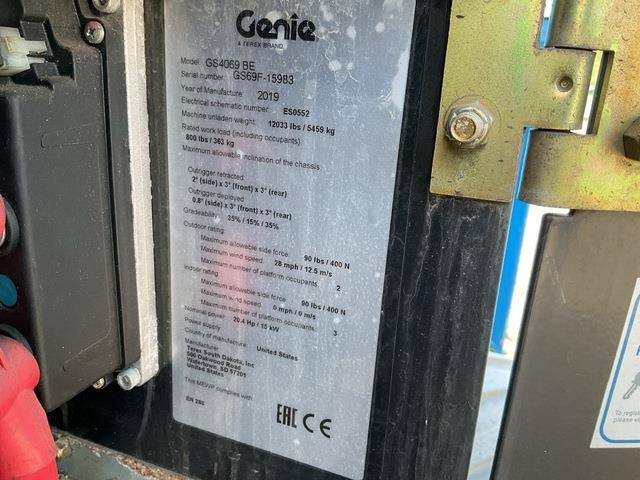 Genie GS4069BE - מעלית מספריים: תמונה 5 Genie GS4069BE - מעלית מספריים: תמונה 5