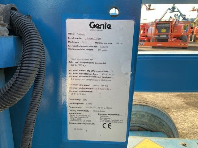 Genie Z45/25J - זרוע מרפקי: תמונה 5 Genie Z45/25J - זרוע מרפקי: תמונה 5