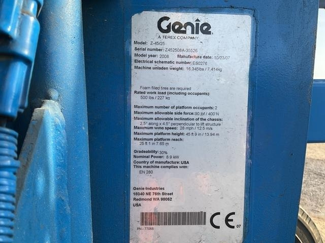 Genie Z45/25 - זרוע מרפקי: תמונה 5 Genie Z45/25 - זרוע מרפקי: תמונה 5