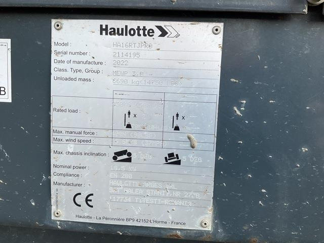 Haulotte HA16RT - זרוע מרפקי: תמונה 5 Haulotte HA16RT - זרוע מרפקי: תמונה 5