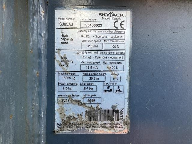SkyJack SJ85AJ - זרוע מרפקי: תמונה 5 SkyJack SJ85AJ - זרוע מרפקי: תמונה 5