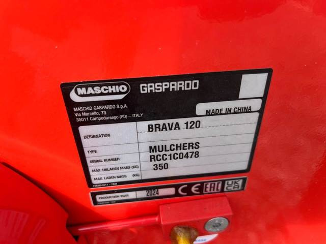Maschio Gaspardo Brava 120 3P Fix - מכסחת תבואה: תמונה 5 Maschio Gaspardo Brava 120 3P Fix - מכסחת תבואה: תמונה 5