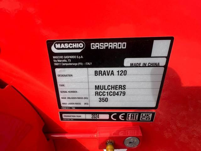 Maschio Gaspardo Brava 120 3P Fix - מכסחת תבואה: תמונה 5 Maschio Gaspardo Brava 120 3P Fix - מכסחת תבואה: תמונה 5