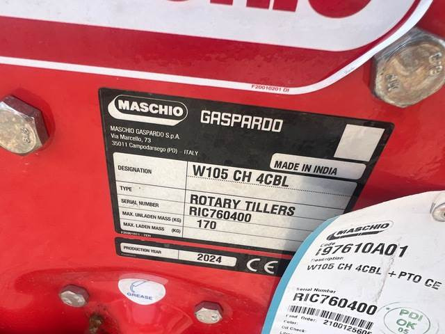 Maschio Gaspardo W105 CH 4CBL - קלטרת סיבובית: תמונה 5 Maschio Gaspardo W105 CH 4CBL - קלטרת סיבובית: תמונה 5