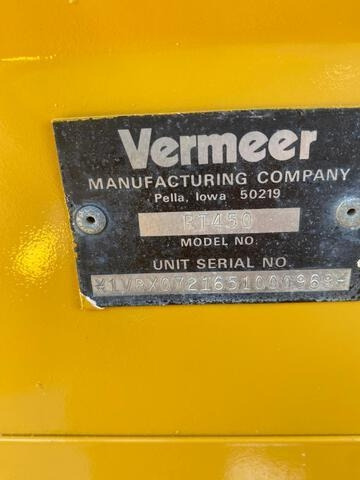 Vermeer RT450 - טרנצ'ר: תמונה 5 Vermeer RT450 - טרנצ'ר: תמונה 5