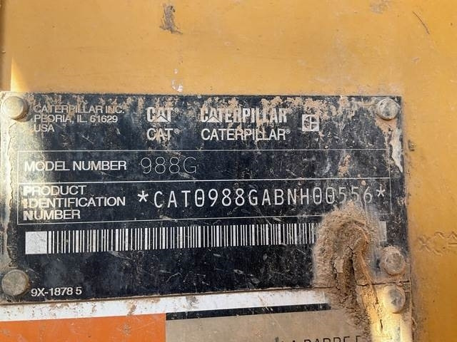 CAT 988G - מעמיס גלגלים: תמונה 5 CAT 988G - מעמיס גלגלים: תמונה 5
