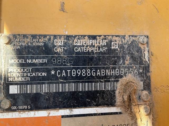 CAT 988G - מעמיס גלגלים: תמונה 5 CAT 988G - מעמיס גלגלים: תמונה 5
