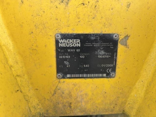 Wacker Neuson WAV60 - לוח רטט: תמונה 5 Wacker Neuson WAV60 - לוח רטט: תמונה 5