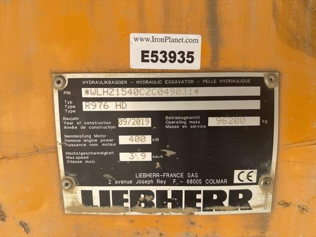 Liebherr R976 HD - מחפר סורק: תמונה 5 Liebherr R976 HD - מחפר סורק: תמונה 5
