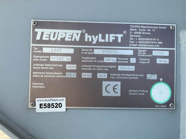 Teupen LB07 - זרוע מרפקי: תמונה 5 Teupen LB07 - זרוע מרפקי: תמונה 5