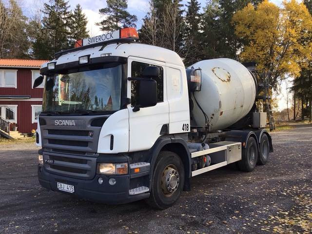 Scania P420LB - משאית מערבלת בטון: תמונה 1 Scania P420LB - משאית מערבלת בטון: תמונה 1