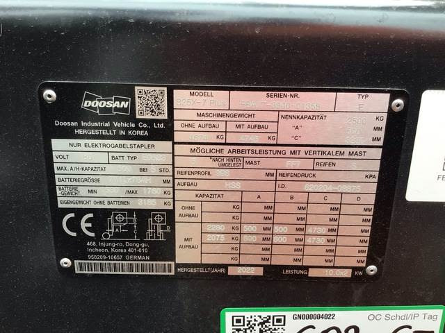 Doosan B25X-7 PLUS - מלגזה חשמלית: תמונה 5 Doosan B25X-7 PLUS - מלגזה חשמלית: תמונה 5