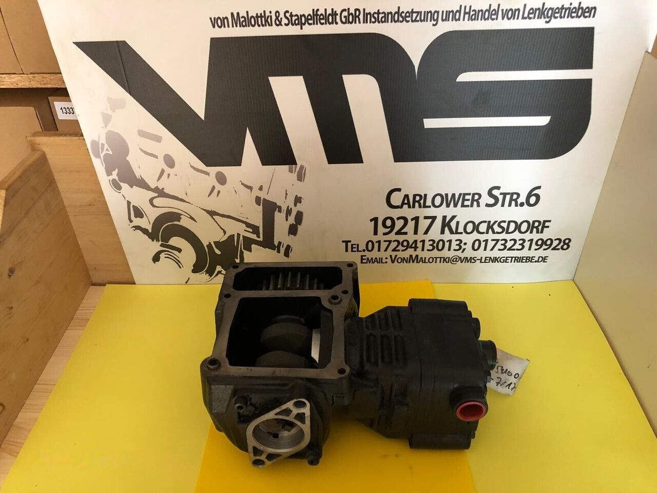 Knorr-Bremse 1 Zylinder 51541007121 MAN D-2066, D-2676 - מדחס בלם אוויר עבור משאית: תמונה 1 Knorr-Bremse 1 Zylinder 51541007121 MAN D-2066, D-2676 - מדחס בלם אוויר עבור משאית: תמונה 1