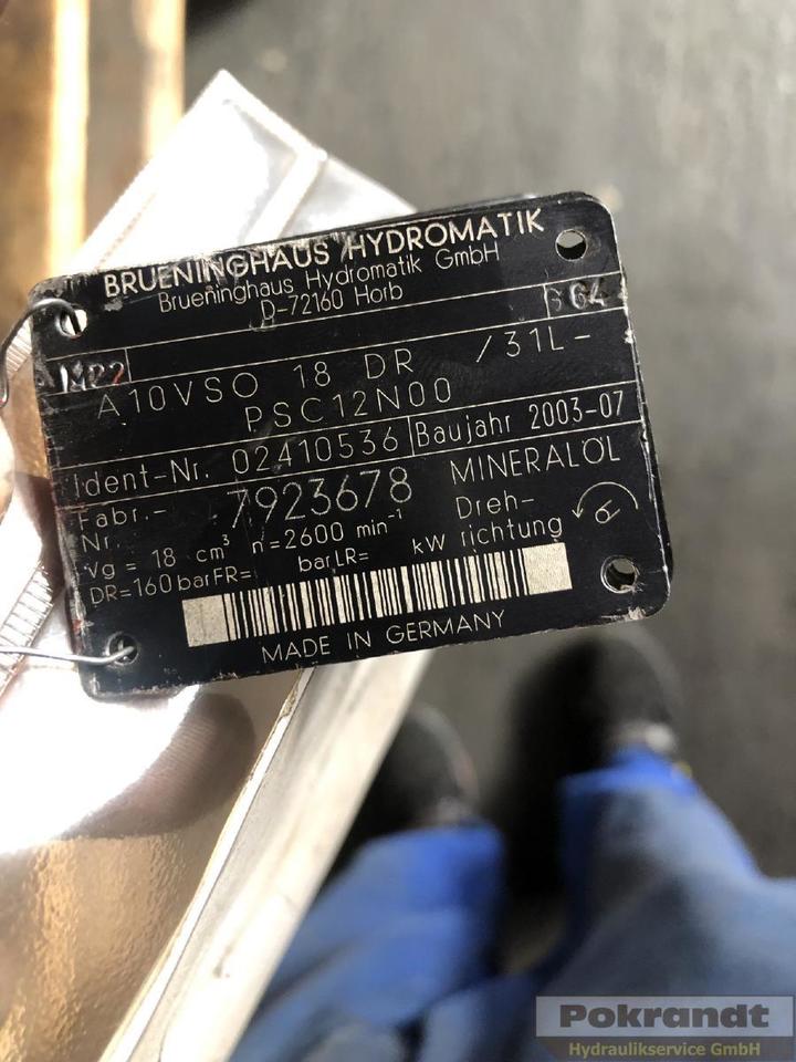 Rexroth A10VO60DFR1-52L-PWC12K04 + A10VO45ED72-52-PSC12K52T + A10VSO18DR-31L-PSCN00 - משאבה הידרולית: תמונה 2 Rexroth A10VO60DFR1-52L-PWC12K04 + A10VO45ED72-52-PSC12K52T + A10VSO18DR-31L-PSCN00 - משאבה הידרולית: תמונה 2