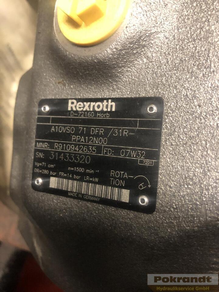 Rexroth A10VSO71DFR 31R PPA12N00 - משאבה הידרולית: תמונה 2 Rexroth A10VSO71DFR 31R PPA12N00 - משאבה הידרולית: תמונה 2
