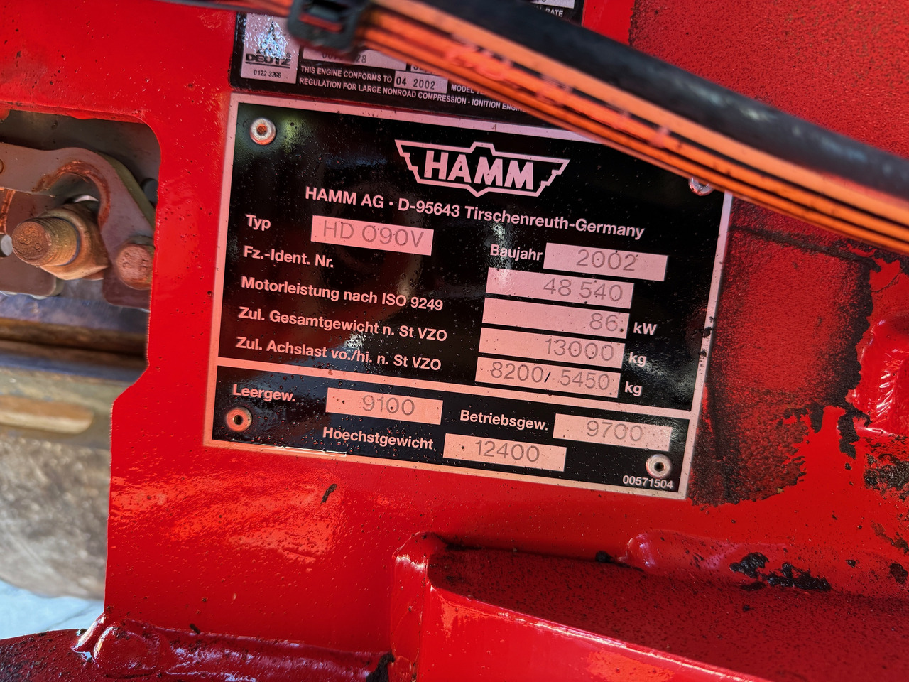 רולר כביש Hamm HD090V Tandemwalze knickgelenkt: תמונה 20