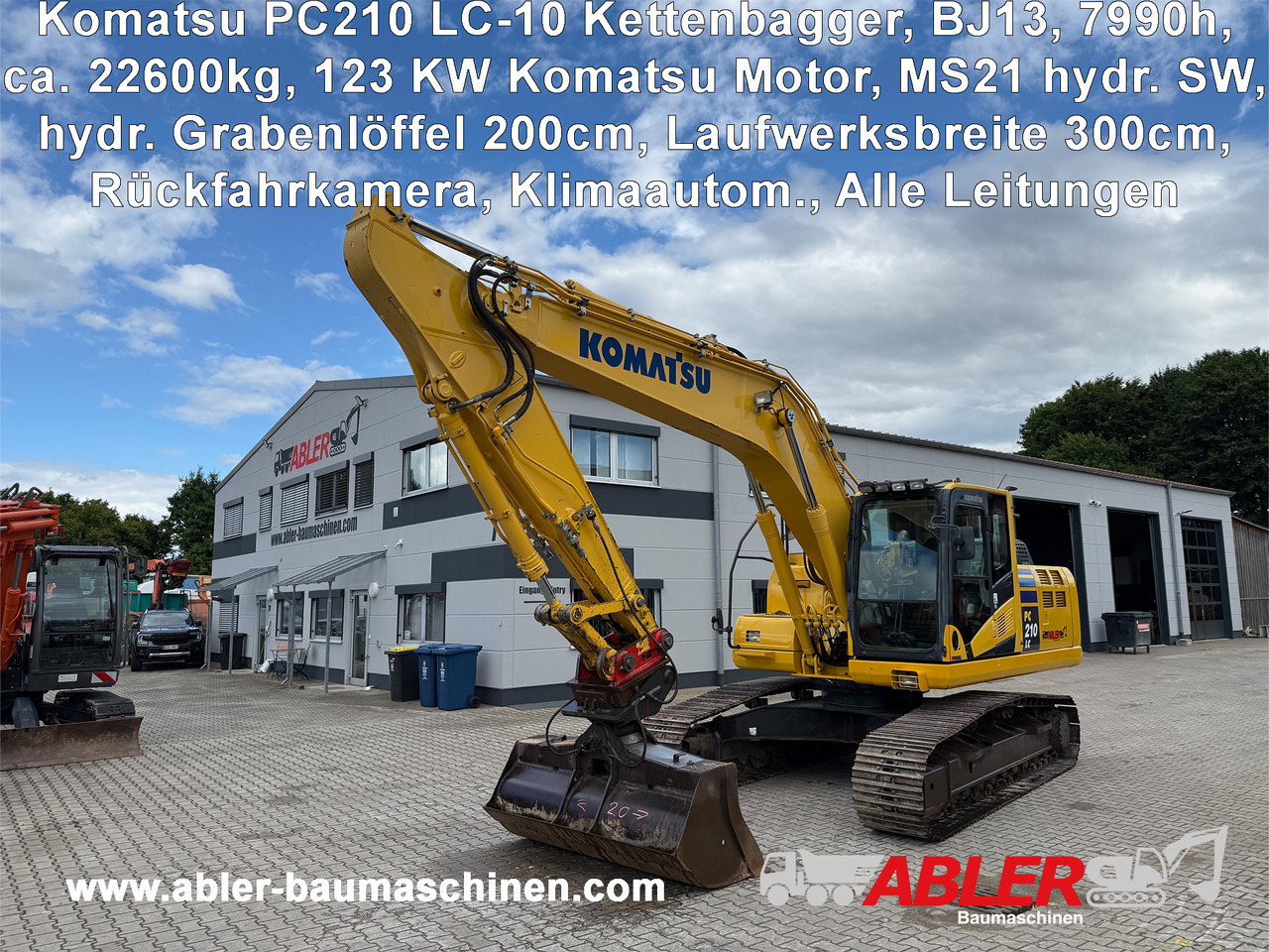 Komatsu PC210 LC-10 Kettenbagger MS21 Kamera - מחפר: תמונה 1 Komatsu PC210 LC-10 Kettenbagger MS21 Kamera - מחפר: תמונה 1