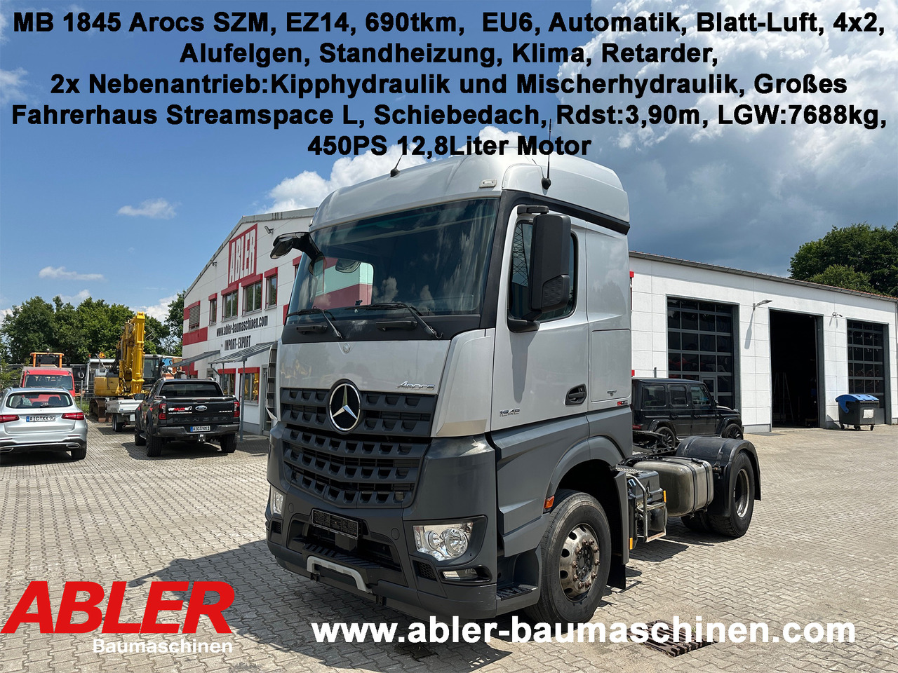 Mercedes-Benz 1845 Arocs SZM Kipphydraulik Mischerantrieb - יחידת טרקטור: תמונה 1 Mercedes-Benz 1845 Arocs SZM Kipphydraulik Mischerantrieb - יחידת טרקטור: תמונה 1