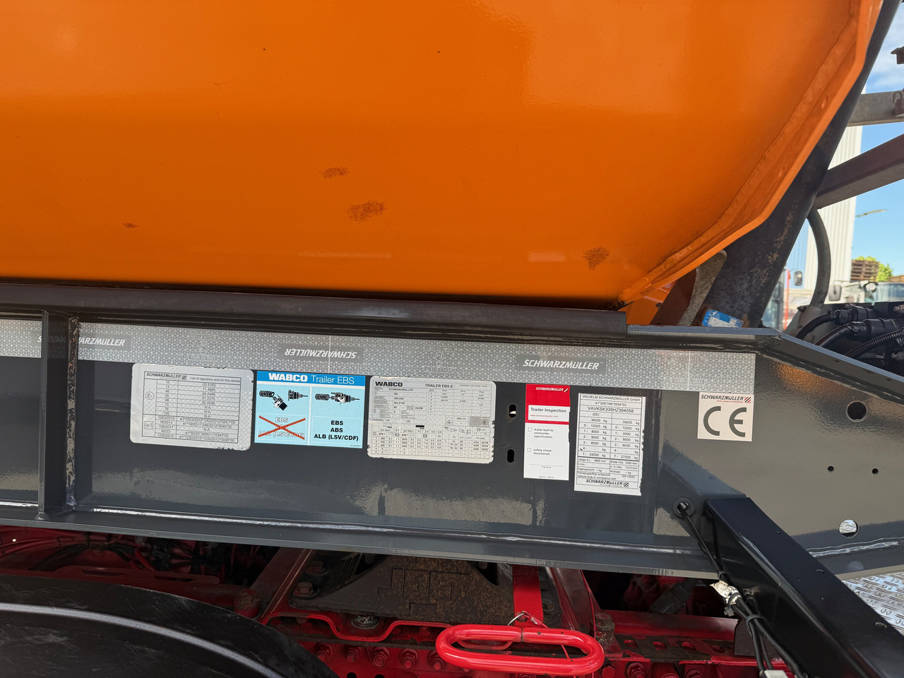 סמיטריילר עם מזהיר Schwarzmüller Kippauflieger Gesteinsmulde verstärkt Liftachse: תמונה 16