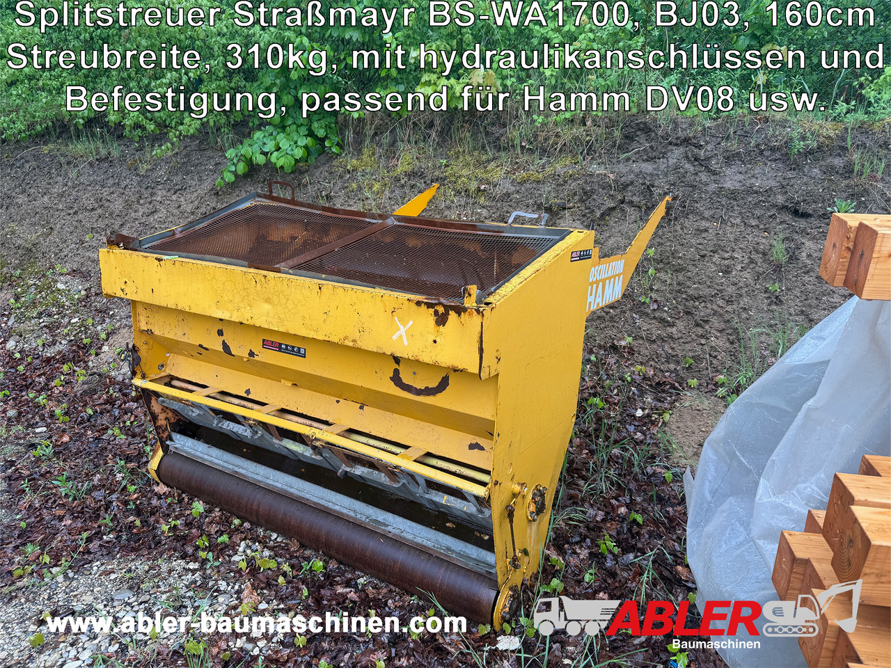 Splitstreuer 160 cm Straßmayr BS-WA 1700 Hamm DV8 - מפזר חול/ מלח: תמונה 1 Splitstreuer 160 cm Straßmayr BS-WA 1700 Hamm DV8 - מפזר חול/ מלח: תמונה 1