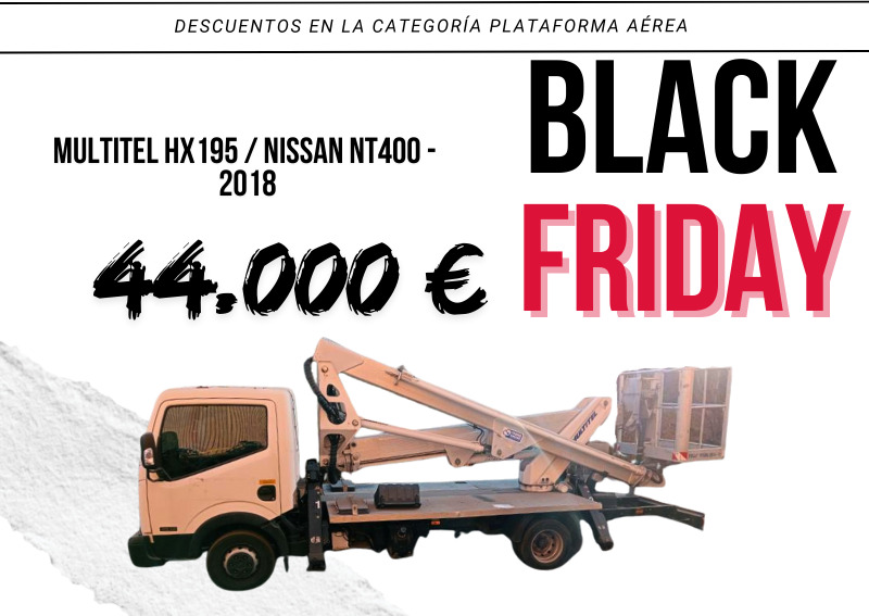 MULTITEL NISSAN NT 400 + HX 195 - פלטפורמה אווירית מותקנת על משאית: תמונה 5 MULTITEL NISSAN NT 400 + HX 195 - פלטפורמה אווירית מותקנת על משאית: תמונה 5