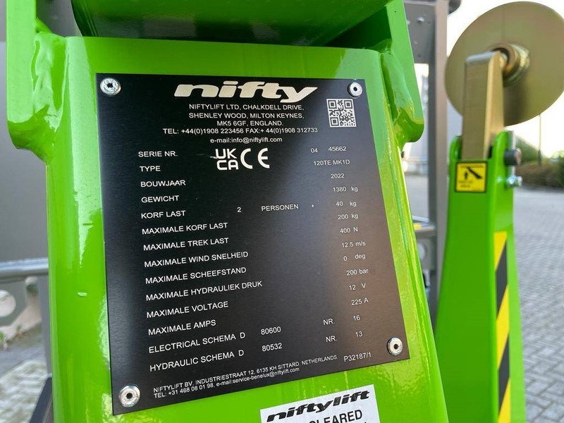 Niftylift 120T - קרון נגרר: תמונה 5 Niftylift 120T - קרון נגרר: תמונה 5