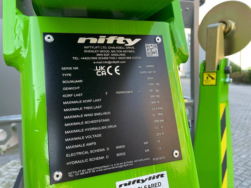 Niftylift 120T - מנוף הרמה נגרר: תמונה 5 Niftylift 120T - מנוף הרמה נגרר: תמונה 5