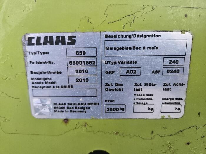 Claas Orbis 750 - ראש תירס: תמונה 5 Claas Orbis 750 - ראש תירס: תמונה 5