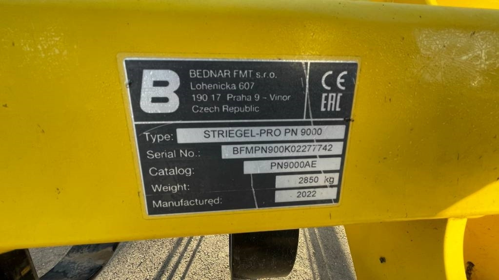 Bednar STRIEGEL-PRO PN 9000 - משדדה: תמונה 2 Bednar STRIEGEL-PRO PN 9000 - משדדה: תמונה 2