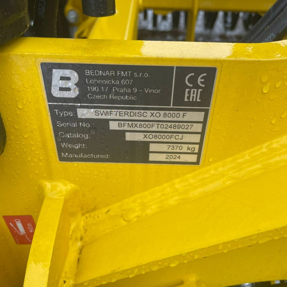 Bednar Swifterdisc XO 8000 F - משדדת דיסק: תמונה 3 Bednar Swifterdisc XO 8000 F - משדדת דיסק: תמונה 3