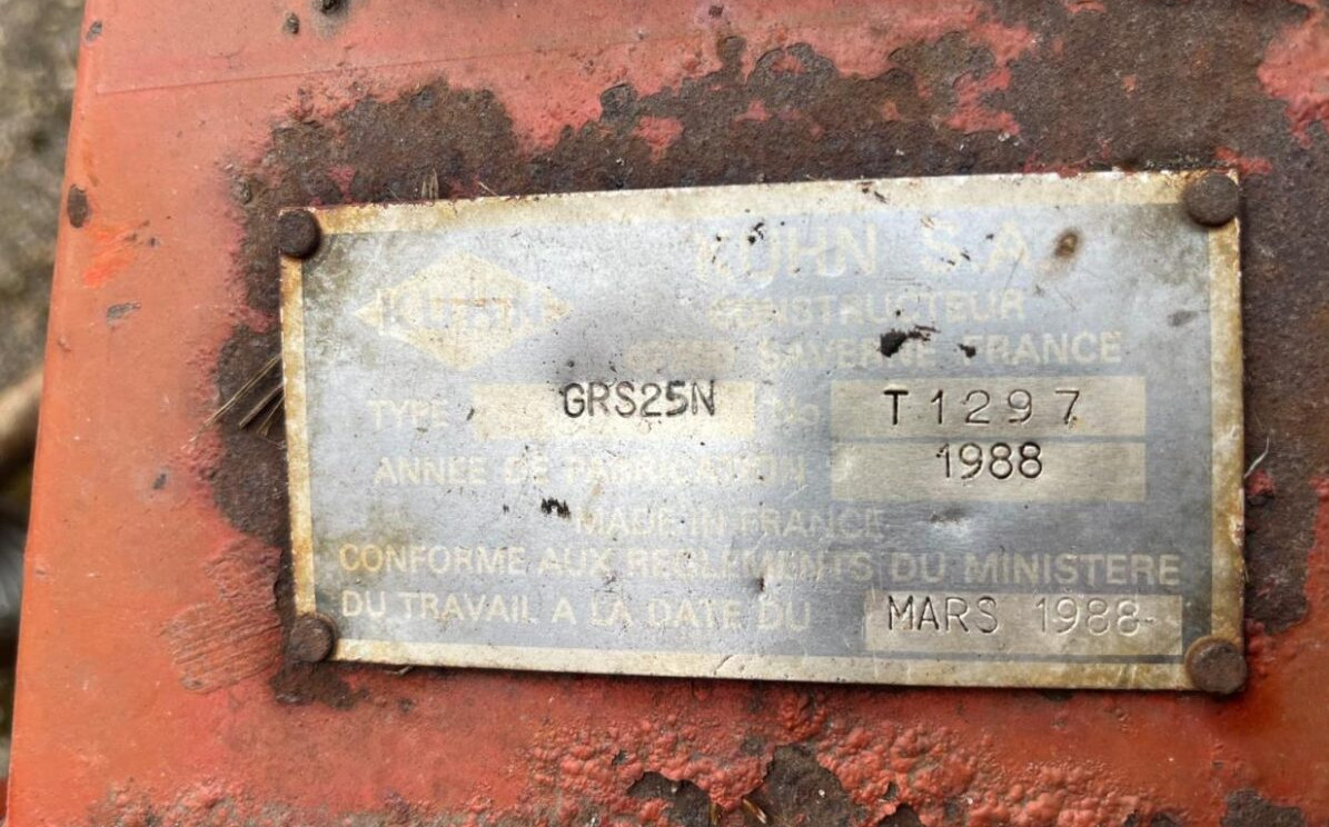 Kuhn GSR 25 N - גורף/ מגרפה: תמונה 4 Kuhn GSR 25 N - גורף/ מגרפה: תמונה 4