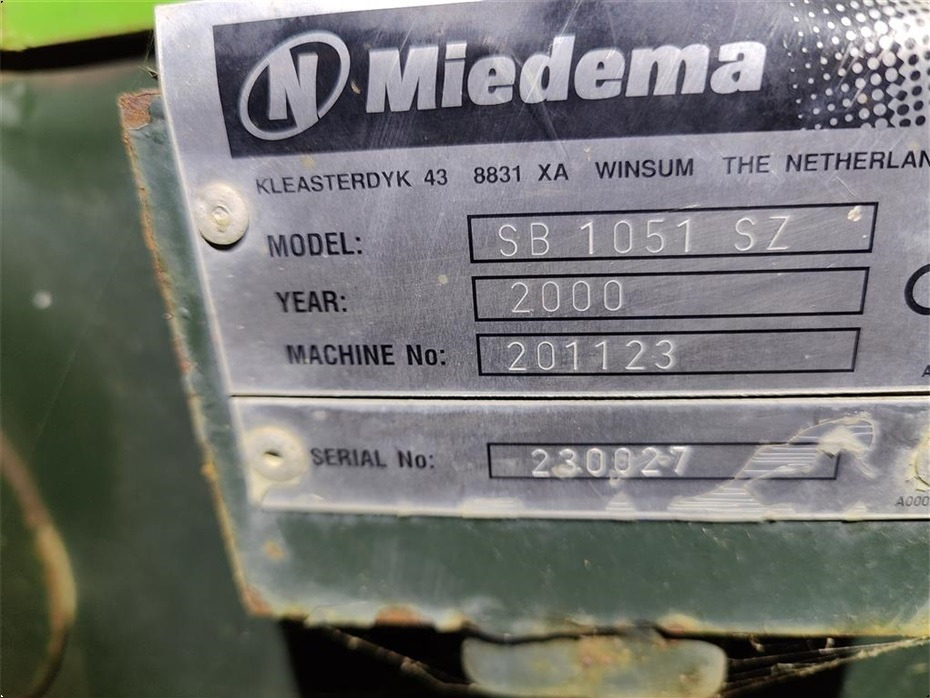 Miedema
SB 1051 - ציוד לתפוחי אדמה: תמונה 5 Miedema
SB 1051 - ציוד לתפוחי אדמה: תמונה 5