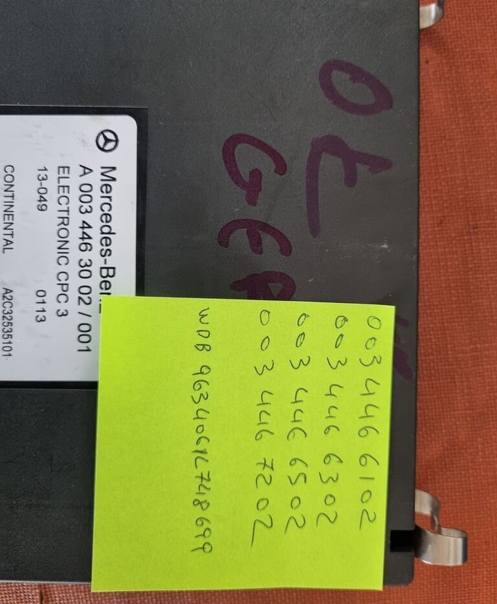 ECU עבור משאית Continental ELECTRONIC CPC 3 A 0044465602 Mercedes-Benz ACTROS MP4 EURO 6: תמונה 6 ECU עבור משאית Continental ELECTRONIC CPC 3 A 0044465602 Mercedes-Benz ACTROS MP4 EURO 6: תמונה 6