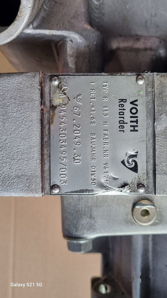 חָדָשׁ תמסורת עבור משאית Voith R 115 H A9454303495   Mercedes-Benz ACTROS: תמונה 6