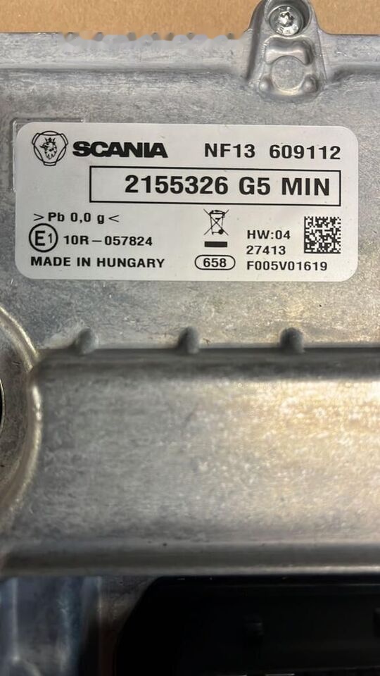 Nowy Sterownik TMS1 SCANIA xpi E6 2155326 program 2155326 - ECU עבור משאית: תמונה 3 Nowy Sterownik TMS1 SCANIA xpi E6 2155326 program 2155326 - ECU עבור משאית: תמונה 3