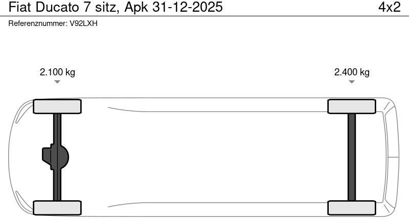 Fiat Ducato 7 sitz, Apk 31-12-2025 - כלי רכב מסחרי במיטה שטוחה, כלי רכב מסחרי קומבי: תמונה 3 Fiat Ducato 7 sitz, Apk 31-12-2025 - כלי רכב מסחרי במיטה שטוחה, כלי רכב מסחרי קומבי: תמונה 3
