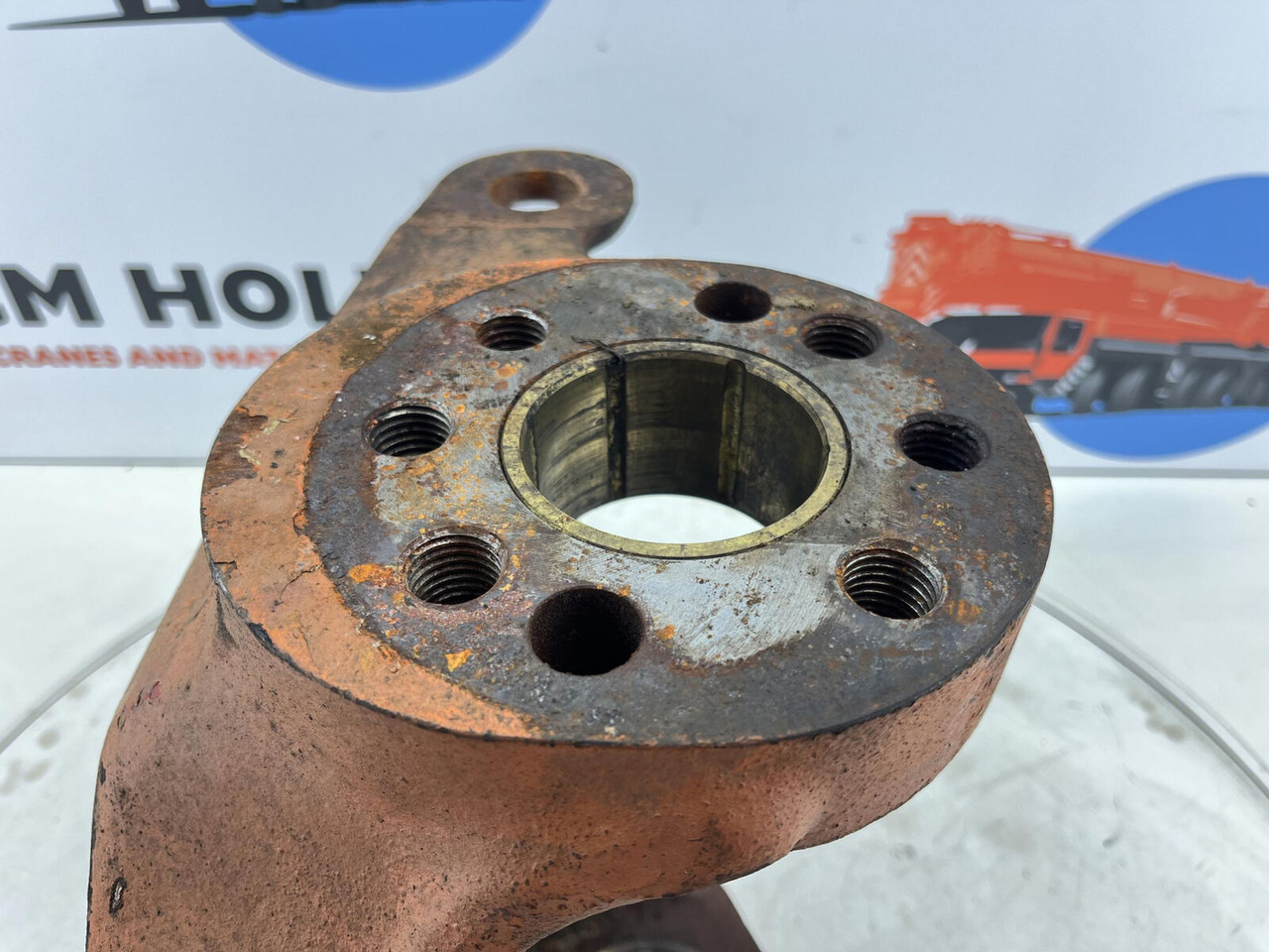 מפרק היגוי עבור עגורן נייד FAUN RTF 50 Steering knuckle 16 holes axle 1 right: תמונה 8