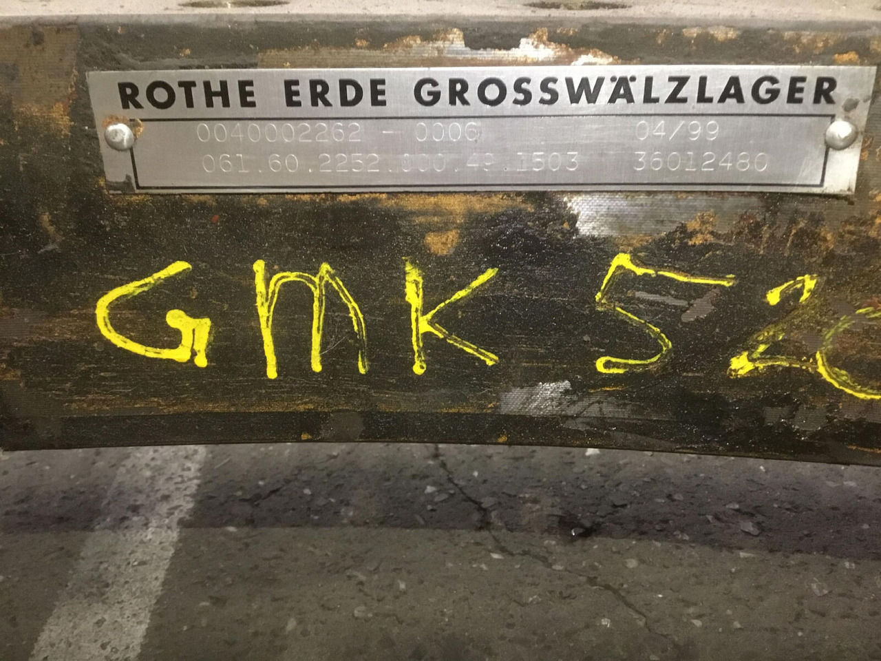 Grove GMK 5200 slew ring - טבעת רוטציה עבור עגורן נייד: תמונה 3 Grove GMK 5200 slew ring - טבעת רוטציה עבור עגורן נייד: תמונה 3