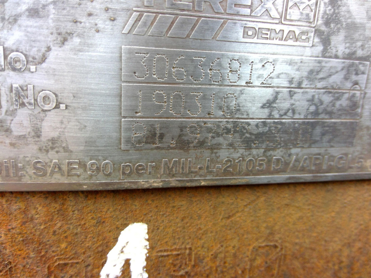 Terex AC 350 axle 1 - סרן וחלקים עבור עגורן נייד: תמונה 5 Terex AC 350 axle 1 - סרן וחלקים עבור עגורן נייד: תמונה 5