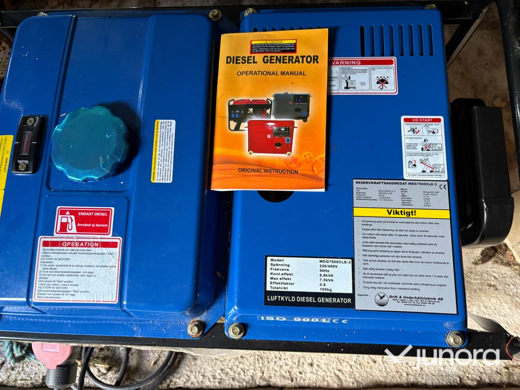 Dieselelverk DUAB-Power MDG7500CLE-3 - ערכת גנרטורים: תמונה 3 Dieselelverk DUAB-Power MDG7500CLE-3 - ערכת גנרטורים: תמונה 3