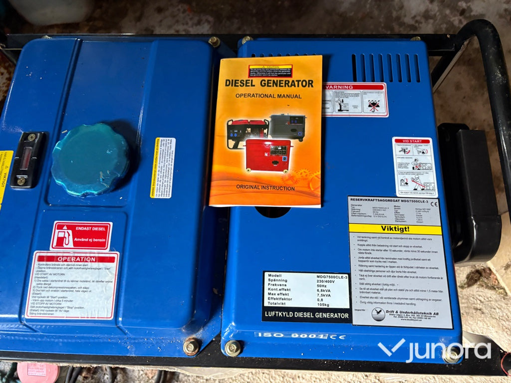 Dieselelverk DUAB-Power MDG7500CLE-3 - ערכת גנרטורים: תמונה 5 Dieselelverk DUAB-Power MDG7500CLE-3 - ערכת גנרטורים: תמונה 5