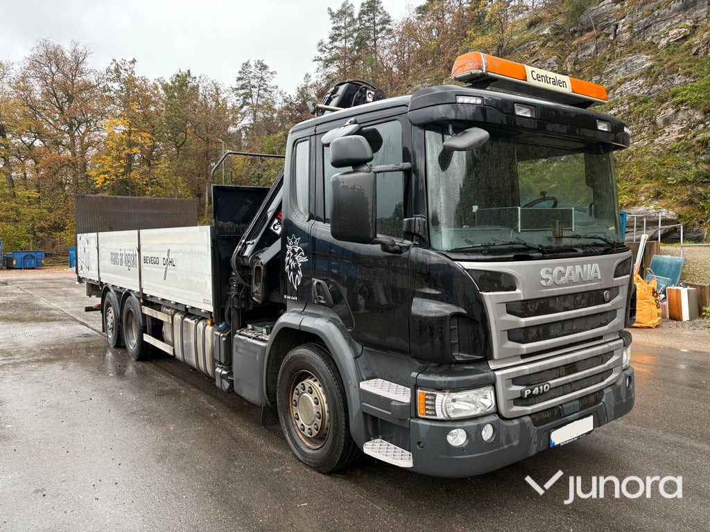 Kranbil - Scania P410, HiAB-kran - משאית צד נופל/ שטוחה, משאית מנוף: תמונה 5 Kranbil - Scania P410, HiAB-kran - משאית צד נופל/ שטוחה, משאית מנוף: תמונה 5